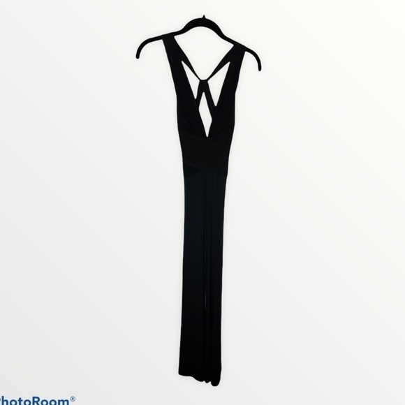 NWT BCBG Jersey Wrap Halter Wide Leg Jumpsuit, XXS - Picture 9 of 15